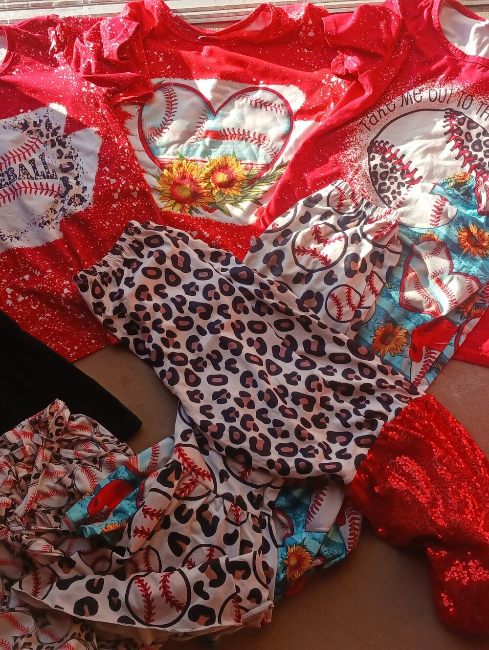 Girls Size 8 Baseball Sister Sets